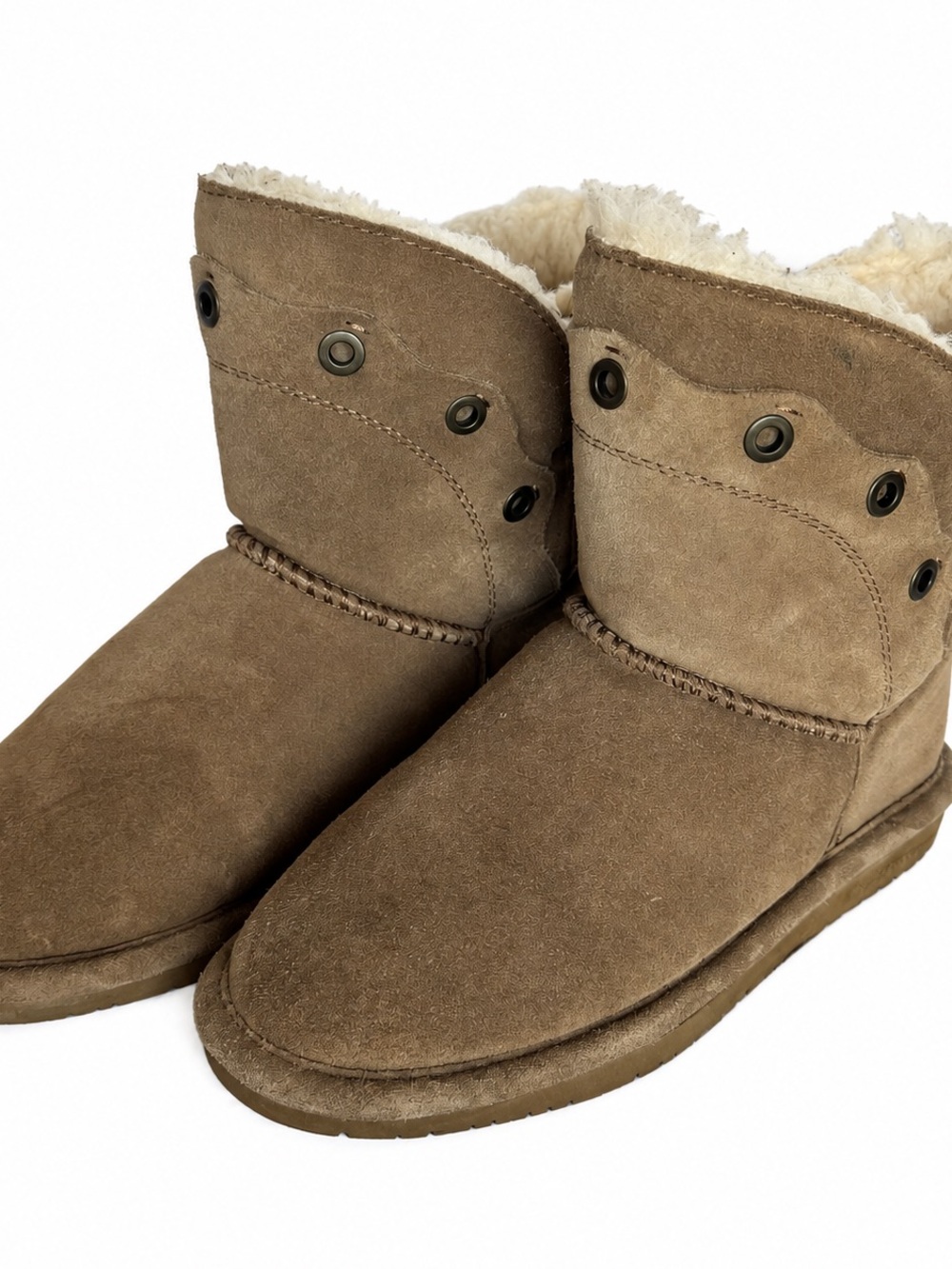 B BEARPAW Gypsy Girls Youth Size 5 Brown Suede Ankle Boots
